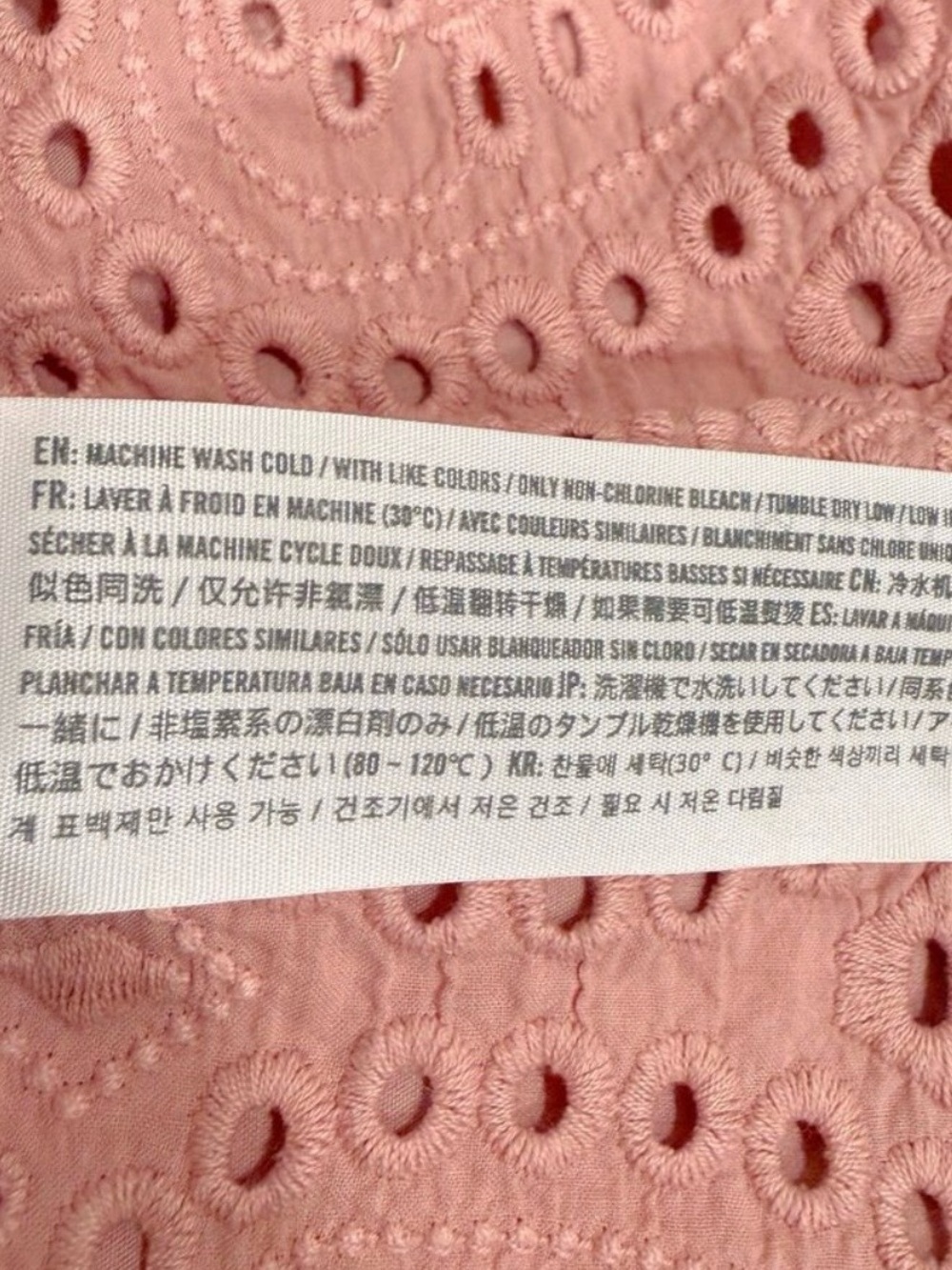 Abercrombie Pink Eyelet Halter Crop Top Small - Picture 11 of 11